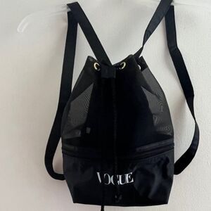VOGUE Women Bucket VTG Style Backpack Midi Bag Zip